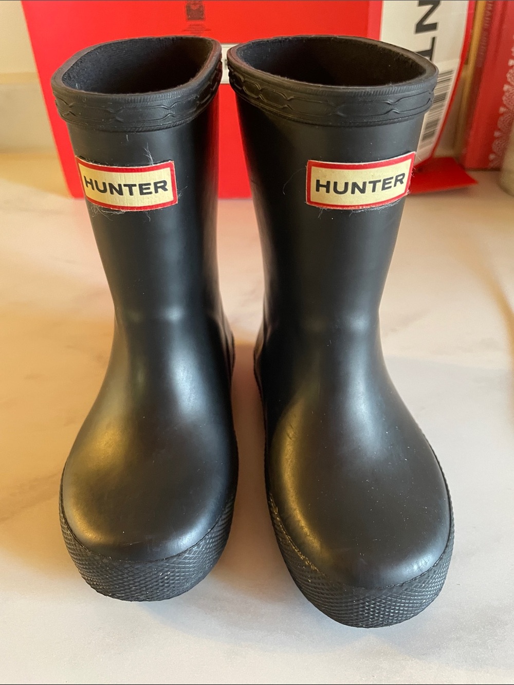Hunter Black Rain Boots Size US 7